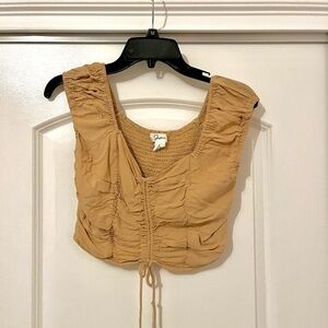 Cute Tan Top, Great for going out or running errands